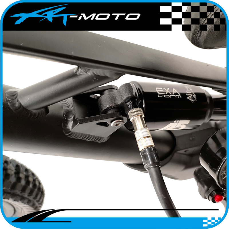 kids electric bike full suspension air pump