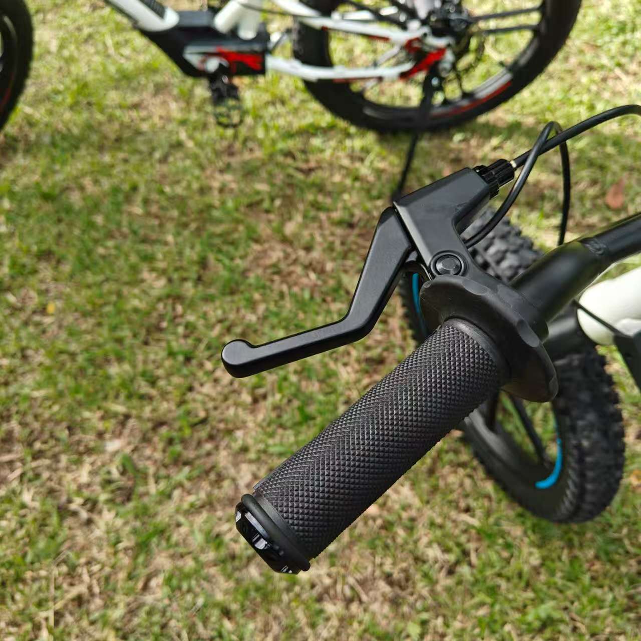 kids electric bike brake lever stacyc xrt moto purspeed