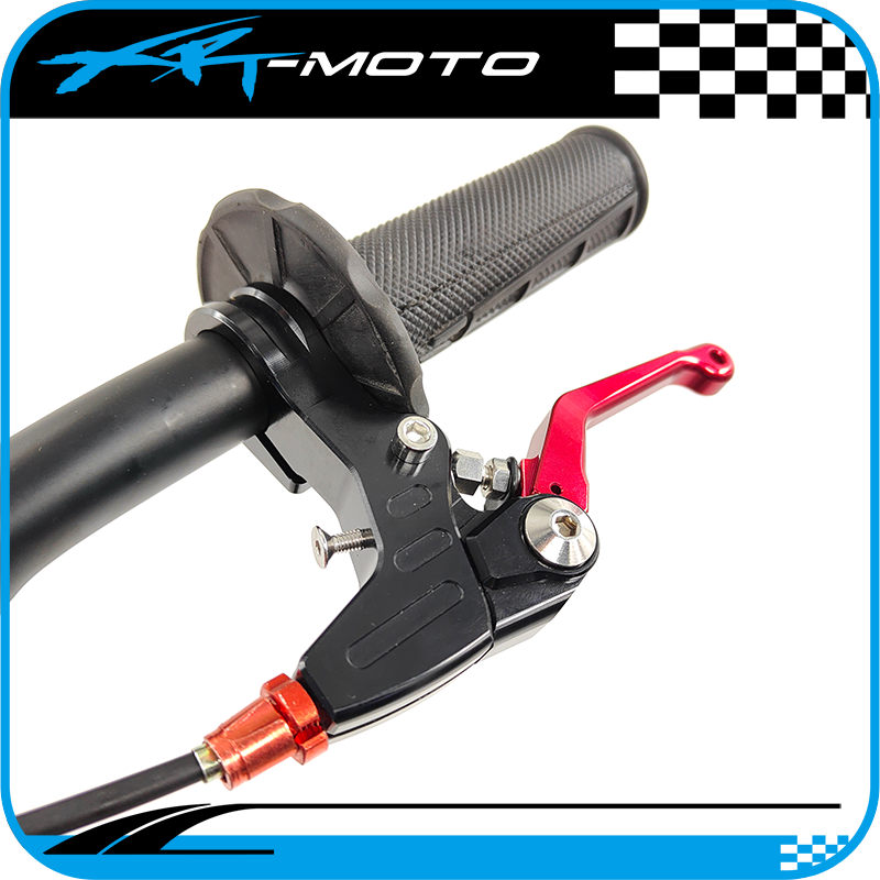 custome_brake_lever_CNC_red_grip_rear_brake_semi_hydraulic_XRT-moto_xrt_moto